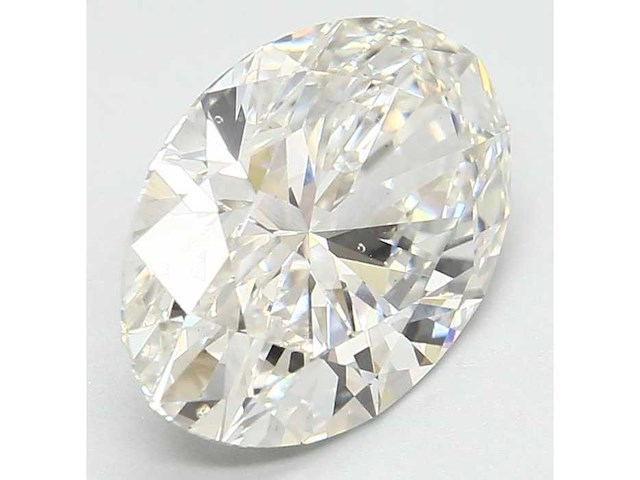 Diamant - 4.04 carat ovaal geslepen geslepen diamant (gecertificeerd) - afbeelding 1 van  4
