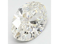 Diamant - 4.04 carat ovaal geslepen geslepen diamant (gecertificeerd) - afbeelding 1 van  4