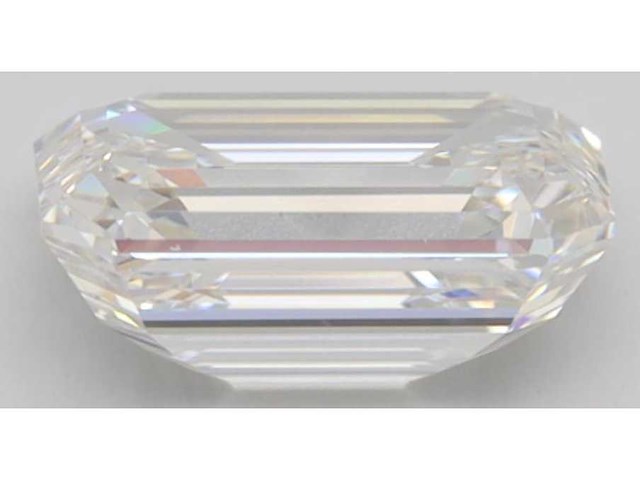 Diamant - 4.08 carat emerald geslepen diamant (gecertificeerd) - afbeelding 2 van  4