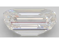 Diamant - 4.08 carat emerald geslepen diamant (gecertificeerd) - afbeelding 2 van  4