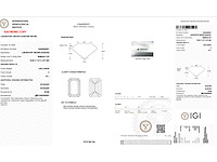 Diamant - 4.08 carat emerald geslepen diamant (gecertificeerd) - afbeelding 3 van  4