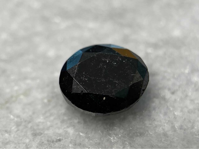 Diamant - 4.16 carat zwarte natuurlijke diamant - afbeelding 1 van  5