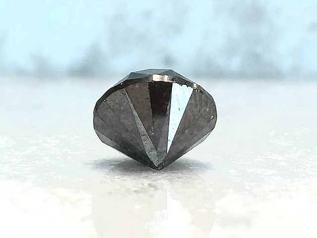 Diamant - 4.19 carat natuurlijke zwarte diamant - afbeelding 3 van  5