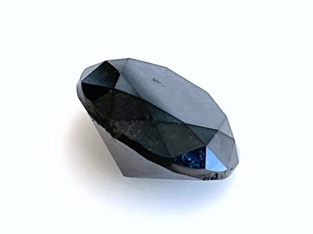 Diamant - 4.49 carat natuurlijke zwarte diamant (enhanced/gecertificeerd) - afbeelding 2 van  4