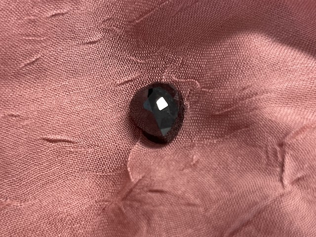 Diamant - 4.55 carat natuurlijke zwarte diamant (gecertificeerd) - afbeelding 1 van  4