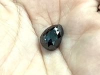 Diamant - 4.55 carat natuurlijke zwarte diamant (gecertificeerd) - afbeelding 2 van  4