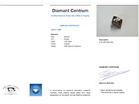 Diamant - 4.95 carat carat echte ruwe diamant - oktaeder vorm - afbeelding 3 van  4
