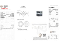 Diamant - 5.00 carat briljant geslepen diamant (gecertificeerd) - afbeelding 4 van  4