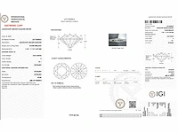 Diamant - 5.00 carat briljant geslepen diamant (gecertificeerd) - afbeelding 3 van  4