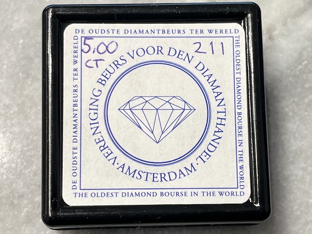 Diamant - 5.00 carat natuurlijke diamant - afbeelding 2 van  4