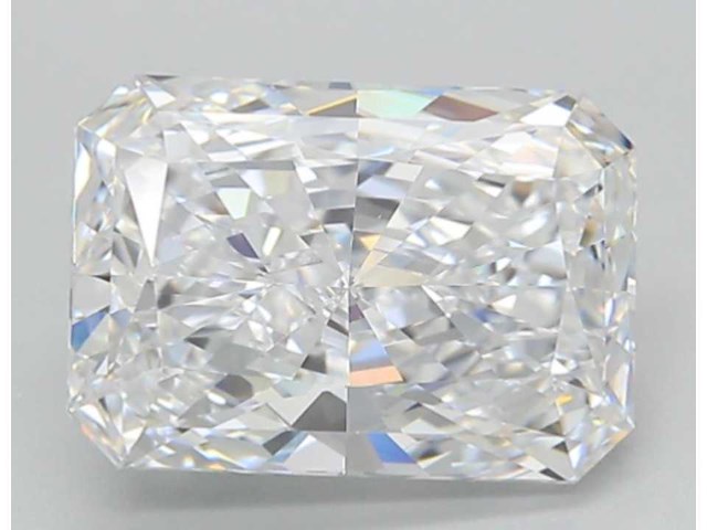 Diamant - 5.00 carat radiant geslepen diamant (gecertificeerd) - afbeelding 1 van  4