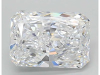 Diamant - 5.00 carat radiant geslepen diamant (gecertificeerd) - afbeelding 1 van  4