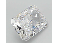 Diamant - 5.00 carat radiant geslepen diamant (gecertificeerd) - afbeelding 2 van  4