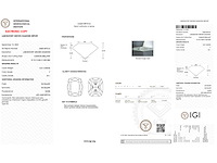Diamant - 5.01 carat kussenvorm geslepen diamant (gecertificeerd) - afbeelding 2 van  2