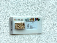 Diamant - 5.01 carat parcel natuurlijke fancy colour briljant geslepen diamanten (gecertificeerd) - afbeelding 1 van  1