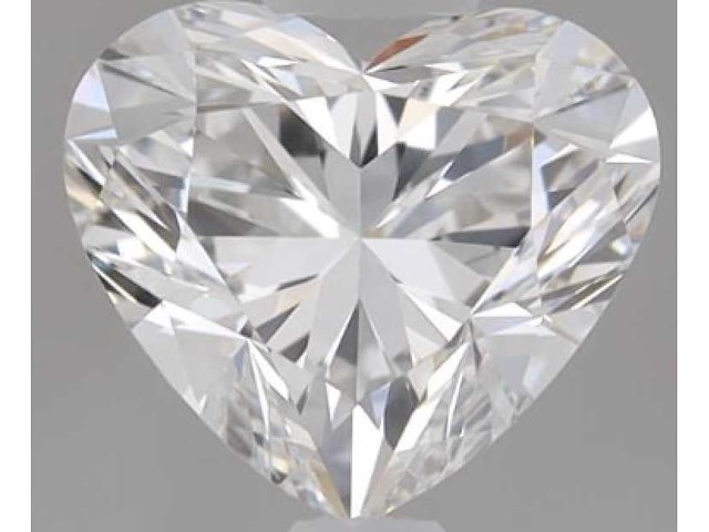 Diamant - 5.02 carat hart vorm geslepen diamant (gecertificeerd) - afbeelding 1 van  4