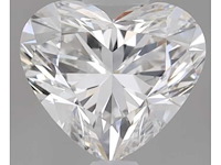 Diamant - 5.02 carat hart vorm geslepen diamant (gecertificeerd) - afbeelding 1 van  4
