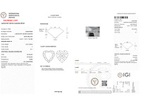 Diamant - 5.02 carat hart vorm geslepen diamant (gecertificeerd) - afbeelding 4 van  4