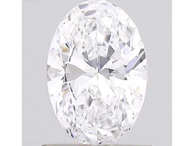 Diamant - 5.04 carat ovaal geslepen diamant (gecertificeerd) - afbeelding 1 van  4