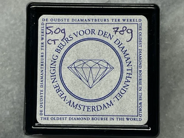 Diamant - 5.09 carat echte diamant - afbeelding 2 van  4
