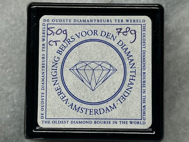 Diamant - 5.09 carat natuurlijke diamant - afbeelding 2 van  4