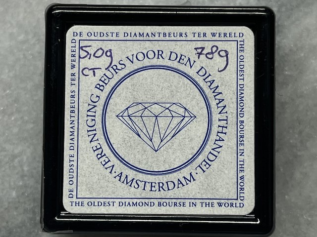 Diamant - 5.09 carat natuurlijke diamant - afbeelding 2 van  4