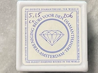 Diamant - 5.15 carat natuurlijke zwarte diamant (gecertificeerd) - afbeelding 2 van  4