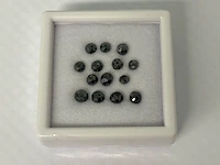 Diamant - 5.20 carat zwarte natuurlijke diamant - afbeelding 1 van  2