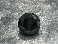 Diamant - 6.10 carat zwarte natuurlijke diamant - afbeelding 1 van  5
