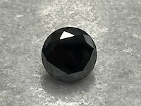 Diamant - 7.44 carat zwarte natuurlijke diamant - afbeelding 1 van  5