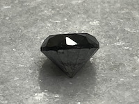 Diamant - 7.44 carat zwarte natuurlijke diamant - afbeelding 3 van  5