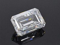 Diamant - circa 2.00 carat emerald geslepen diamant (gecertificeerd) - afbeelding 1 van  4