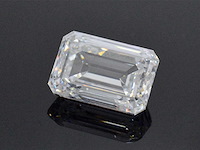 Diamant - circa 2.00 carat emerald geslepen diamant (gecertificeerd) - afbeelding 2 van  4