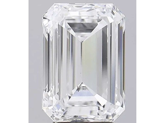 Diamant - circa 2.00 carat emerald geslepen diamant (gecertificeerd) - afbeelding 1 van  4