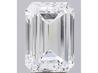Diamant - circa 2.00 carat emerald geslepen diamant (gecertificeerd)