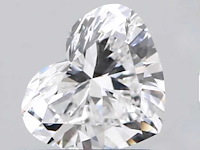 Diamant - circa 2.00 carat hart vorm geslepen diamant (gecertificeerd) - afbeelding 1 van  3