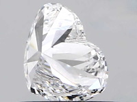 Diamant - circa 2.00 carat hart vorm geslepen diamant (gecertificeerd) - afbeelding 2 van  3