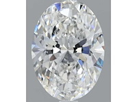 Diamant - circa 2.00 carat ovaal geslepen diamant (gecertificeerd)