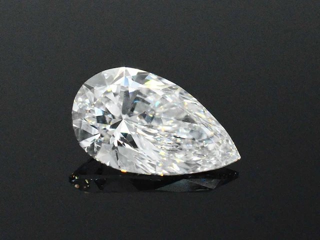 Diamant - circa 2.00 carat peer vorm geslepen diamant (gecertificeerd) - afbeelding 1 van  2