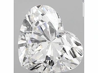 Diamant - circa 3.00 carat hart vorm geslepen diamant (gecertificeerd)