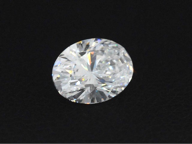 Diamant - circa 3.00 carat ovaal geslepen diamant (gecertificeerd) - afbeelding 2 van  3
