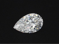 Diamant - circa 3.00 carat peer vorm geslepen diamant (gecertificeerd) - afbeelding 2 van  3