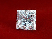 Diamant - circa 3.00 carat prinses geslepen diamant (gecertificeerd) - afbeelding 2 van  4