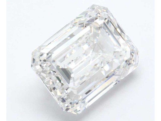 Diamant - circa 4.00 carat emerald geslepen diamant (gecertificeerd) - afbeelding 1 van  4