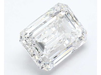Diamant - circa 4.00 carat emerald geslepen diamant (gecertificeerd) - afbeelding 1 van  4