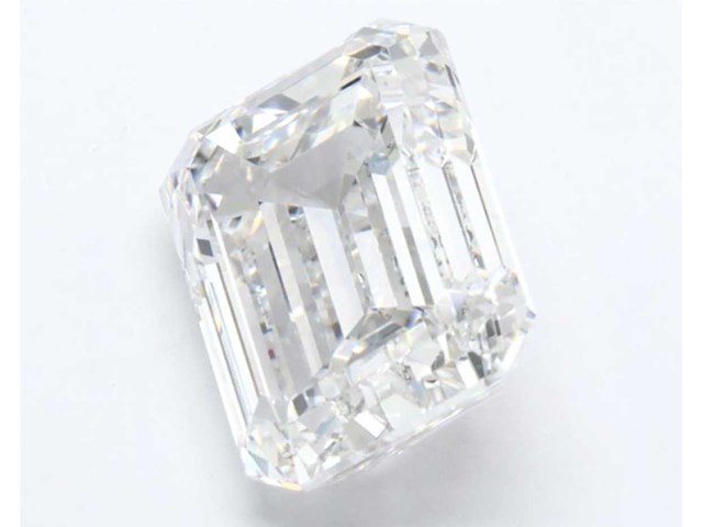 Diamant - circa 4.00 carat emerald geslepen diamant (gecertificeerd) - afbeelding 2 van  4