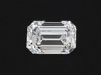 Diamant - circa 4.00 carat emerald geslepen diamant (gecertificeerd) - afbeelding 2 van  3
