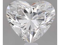 Diamant - circa 4.00 carat hart vorm geslepen diamant (gecertificeerd) - afbeelding 1 van  3