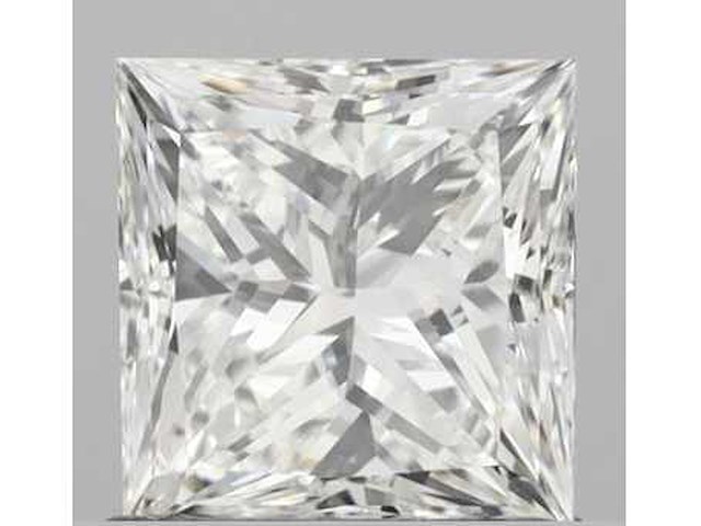 Diamant - circa 4.00 carat prinses geslepen diamant (gecertificeerd) - afbeelding 1 van  3