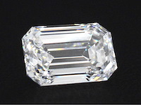 Diamant - circa 5.00 carat emerald geslepen diamant (gecertificeerd)